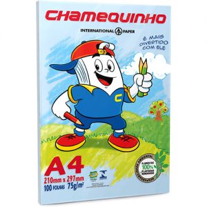”CHAMEQUINHO AZUL C/100FLS”